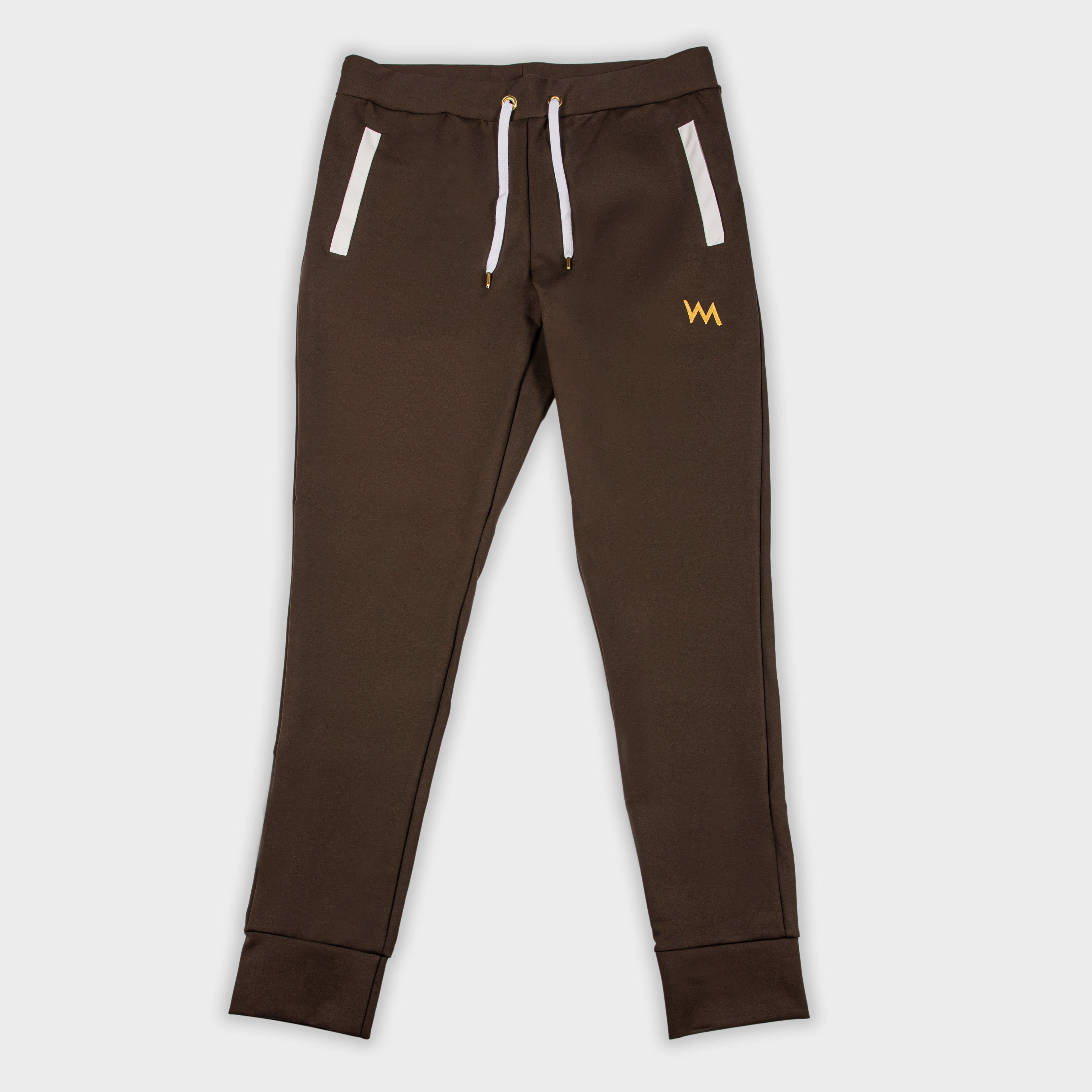 KREIST Khaki Logo-Stripe Track Pants | THE-PRIVATE-LABEL.COM