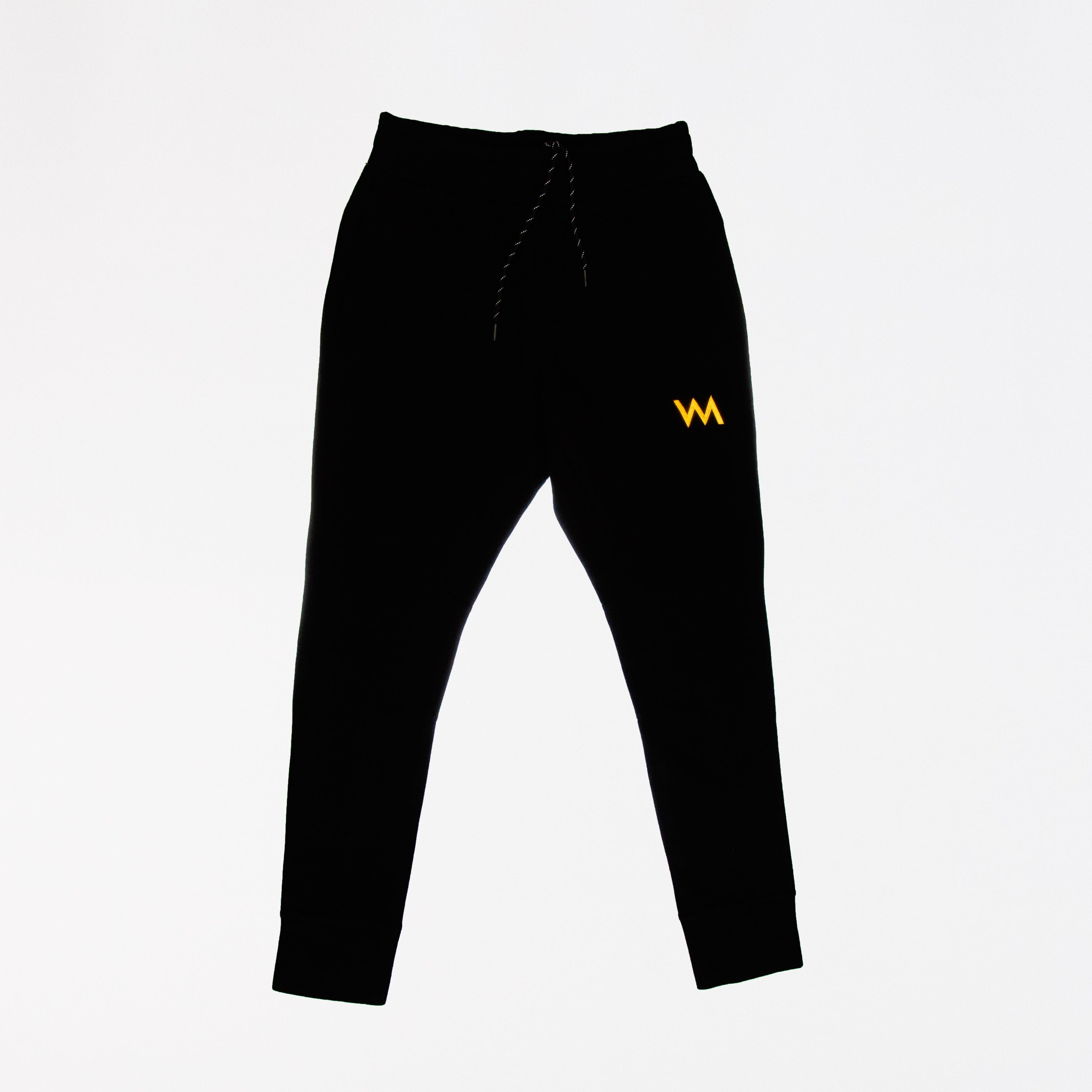 WDMRCK X SUPER SUB Clothing WDMRCK X SUPER SUB TRACK PANTS - BLACK (LOGO GOLD)